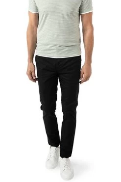 Chino, Super Slim Fit, Bio Baumwolle, Schwarz