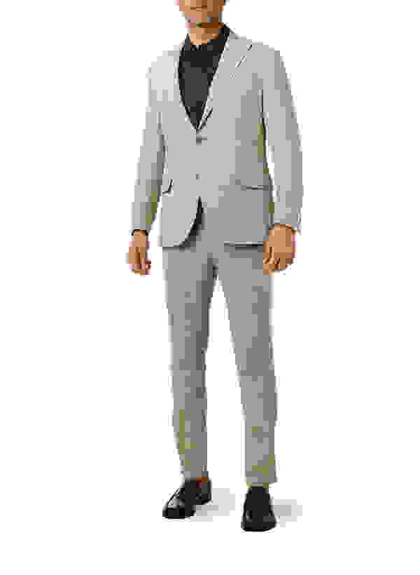 Oscar Jacobson Anzug, Reines Leinen, Beige Gestreift – Bild 6