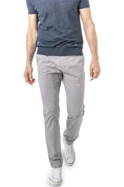 Pepe Jeans Hose, Slim Fit, Baumwolle, Platingrau