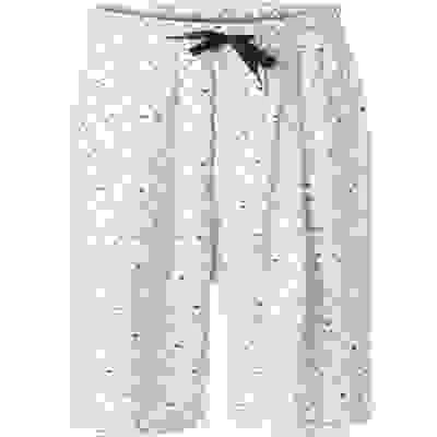 Emporio Armani Bermudashorts, Modal, Weiß-schwarz Gemustert – Bild 4