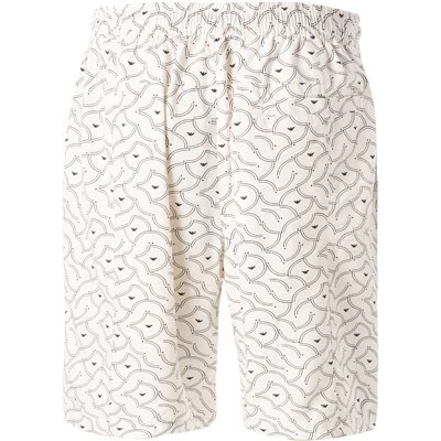 Emporio Armani Bermudashorts, Modal, Weiß-schwarz Gemustert – Bild 2