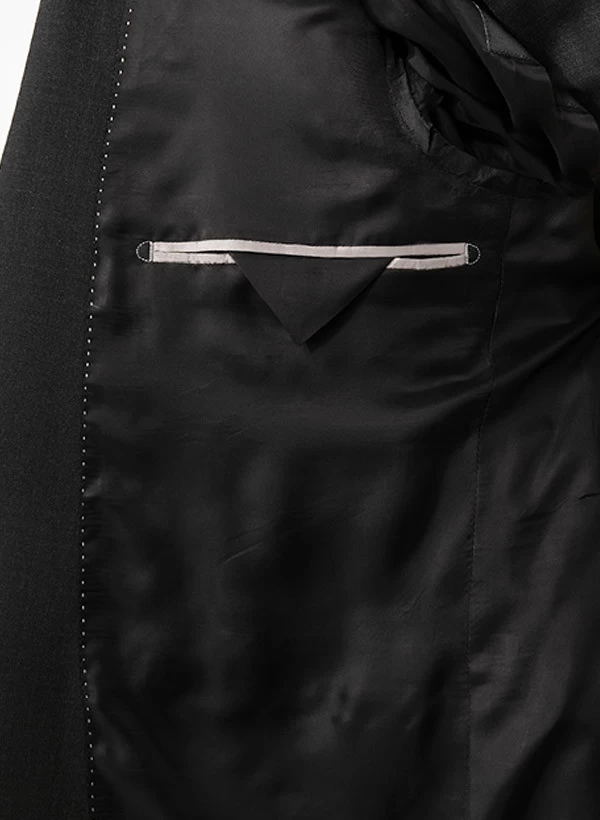 Digel Anzug Mit Weste, Modern Fit, Schurwolle, Anthrazit Meliert – Bild 6