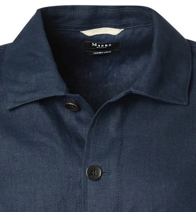 Overshirt, Reines Leinen, Navy – Bild 5