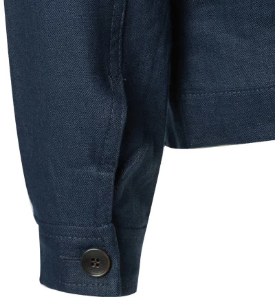 Overshirt, Reines Leinen, Navy – Bild 3