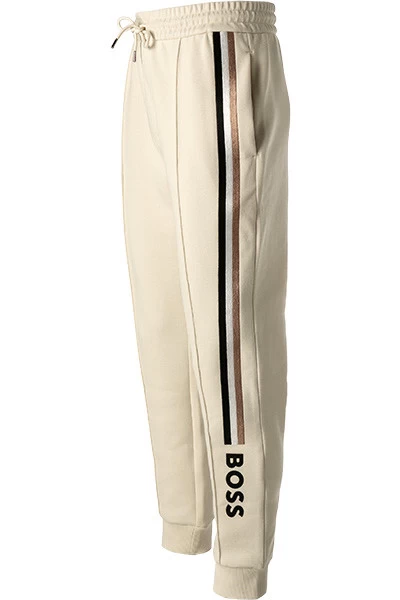 Boss Jogpants, Baumwolle, Creme – Bild 4