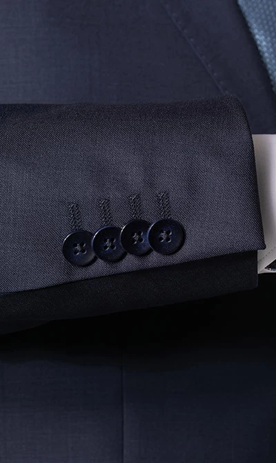 ROY ROBSON Anzug, Regular Fit, Schurwolle Super130 F.LLI CERRUTI, Navy – Bild 5