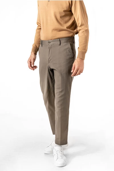 Boss Chino Perin, Relaxed Fit, Baumwolle, Khaki – Bild 4