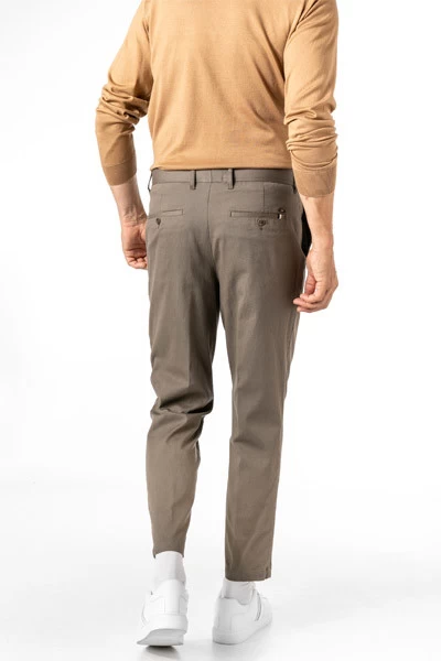 Boss Chino Perin, Relaxed Fit, Baumwolle, Khaki – Bild 2