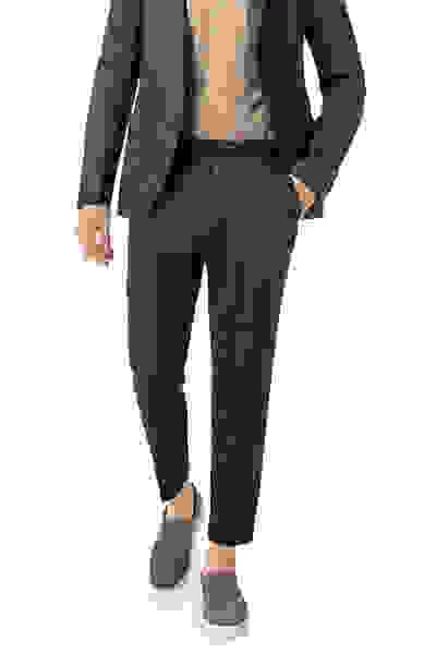 Strellson Hose, Slim Fit, Leinen-Stretch, Nachtblau – Bild 5