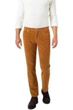 BRAX Hose Cooper, Regular Fit, Cord, Karamell