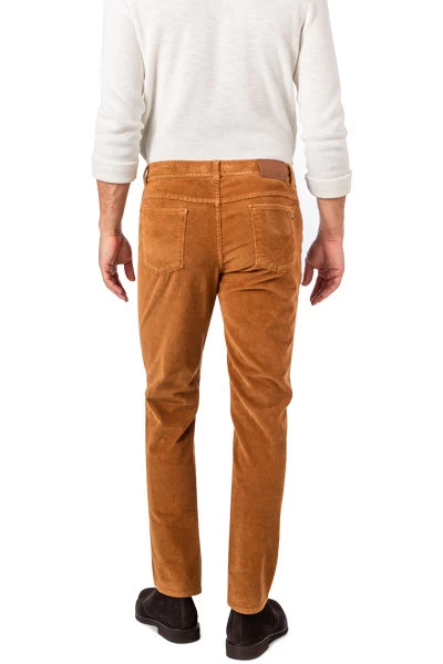 BRAX Hose Cooper, Regular Fit, Cord, Karamell – Bild 3