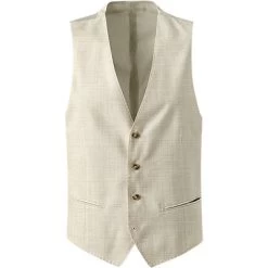 Baldessarini Weste, Schurwolle, Hellbeige Meliert