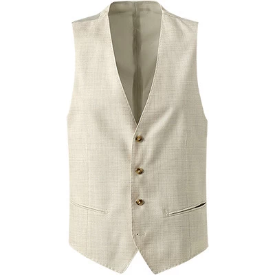 Baldessarini Weste, Schurwolle, Hellbeige Meliert