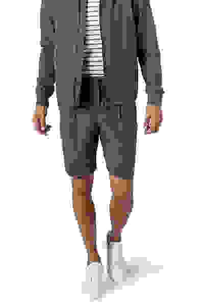 Boss Shorts, Relaxed Fit, Seersucker, Khaki – Bild 6