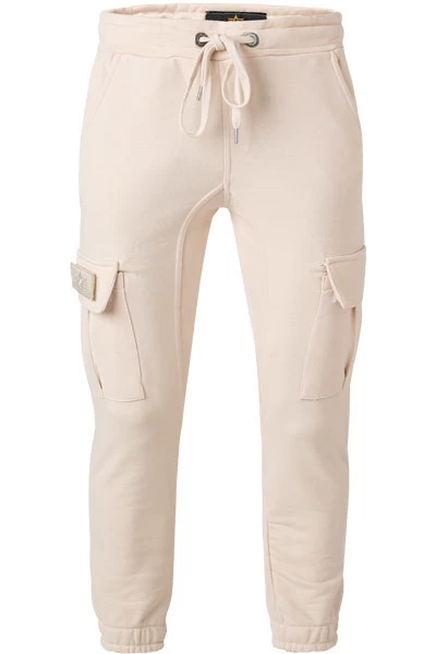 Alpha Industries Jogpants, Baumwolle, Ecru