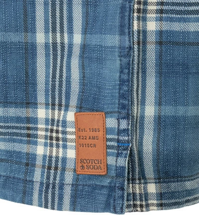 Overshirt, Twill, Blau Kariert – Bild 5