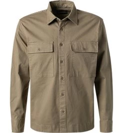 Marc O'Polo Overshirt, Bio Baumwolle, Hellbraun