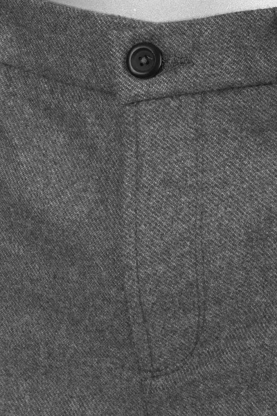 Alberto Cargohose Wind, Slim Fit, Flanell, Grau Meliert – Bild 4