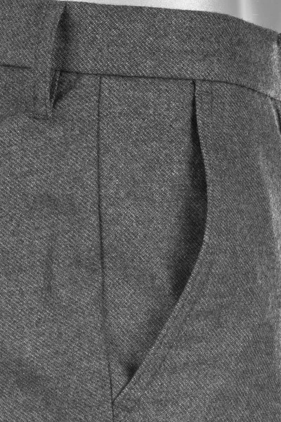 Alberto Cargohose Wind, Slim Fit, Flanell, Grau Meliert – Bild 3