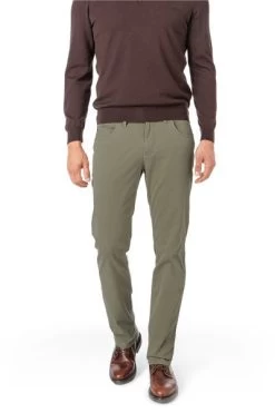 Hose, Modern Fit, Bio Baumwolle, Khaki
