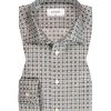 ETON Hemd, Classic Fit, Baumwolle, Braun Gemustert