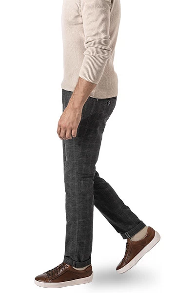 MASON'S Chino, Flanell, Rauch-blau Kariert – Bild 3