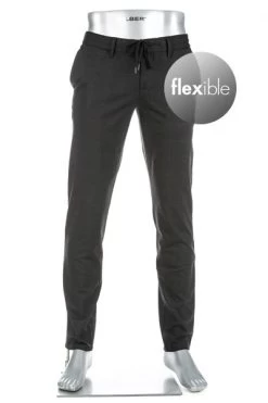 Alberto Hose House, Jersey, Anthrazit Gemustert