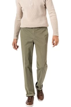 Thermohose Arktis, Comfort Fit, Baumwolle Gefüttert, Oliv