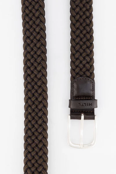 Gürtel, Textil, Dunkelbraun – Bild 2