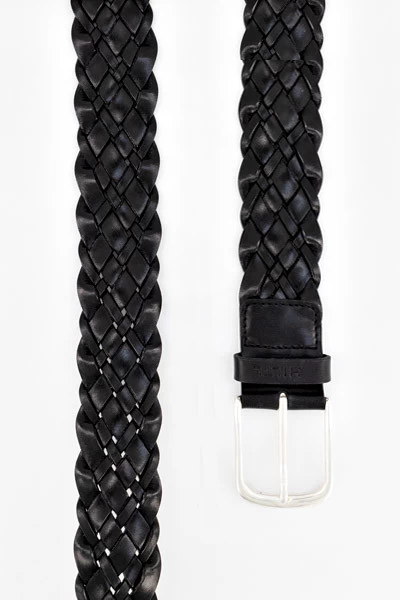 Gürtel, Leder, Schwarz – Bild 2