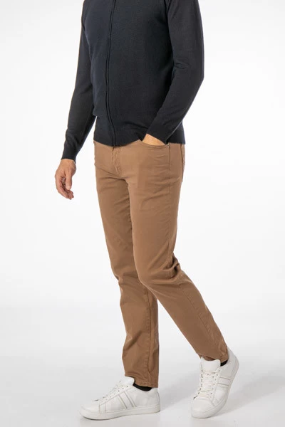 BRAX Hose, Baumwolle, Tabak – Bild 2