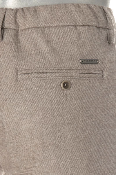 Alberto Hose Jump, Slim Fit, Flanell, Beige Meliert – Bild 2