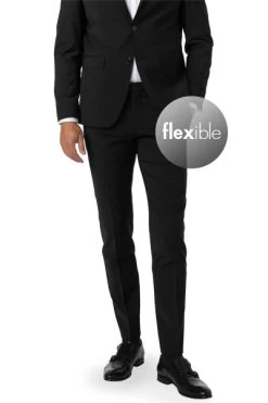 Hose, Shape Fit, Schurwolle, Schwarz