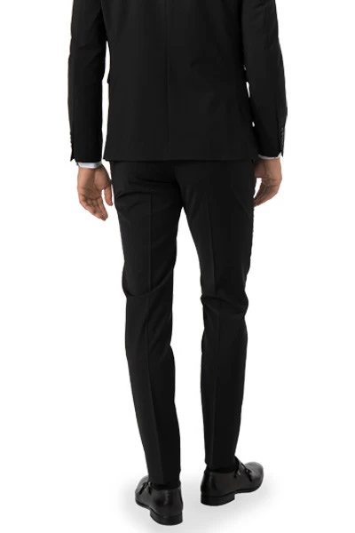 Hose, Shape Fit, Schurwolle, Schwarz – Bild 3