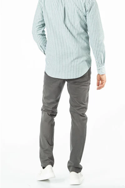 Pierre Cardin Hose, Baumwolle, Dunkelgrau – Bild 3