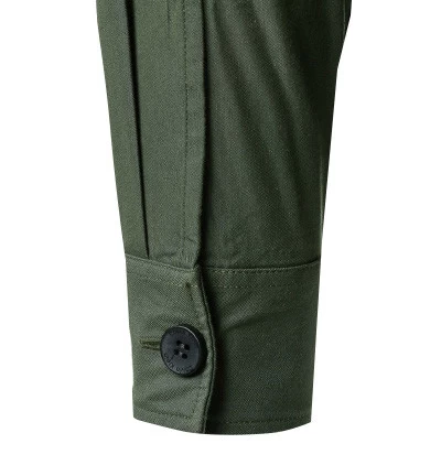 Calvin Klein Overshirt, Baumwolle, Dunkelolive – Bild 2