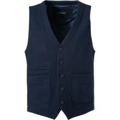 ROY ROBSON Weste, Strick, Navy