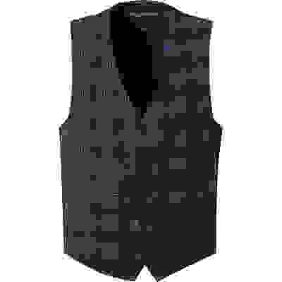 ROY ROBSON Weste, Flanell, Navy-grau Kariert – Bild 3