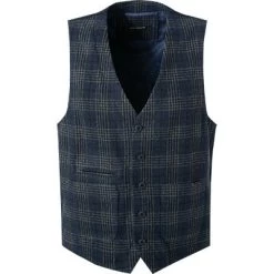 ROY ROBSON Weste, Flanell, Navy-grau Kariert