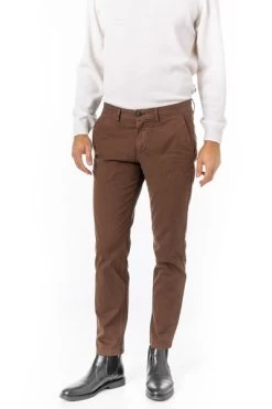 Marc O'Polo Chino, Shaped Fit, Bio Baumwolle, Braun