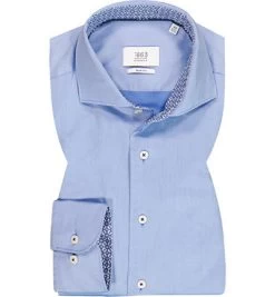 Eterna Hemd, Slim Fit, Baumwolle CO2-Neutral, Himmelblau