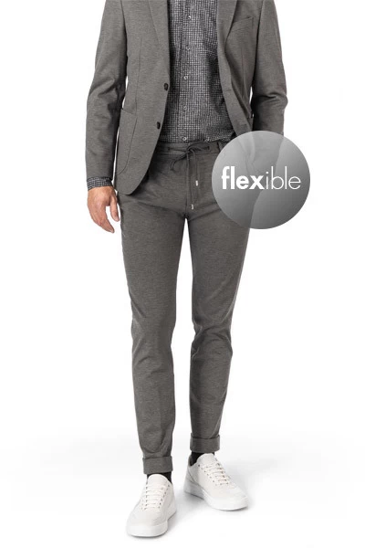 Baldessarini Hose, Jersey, Dunkelgrau Meliert