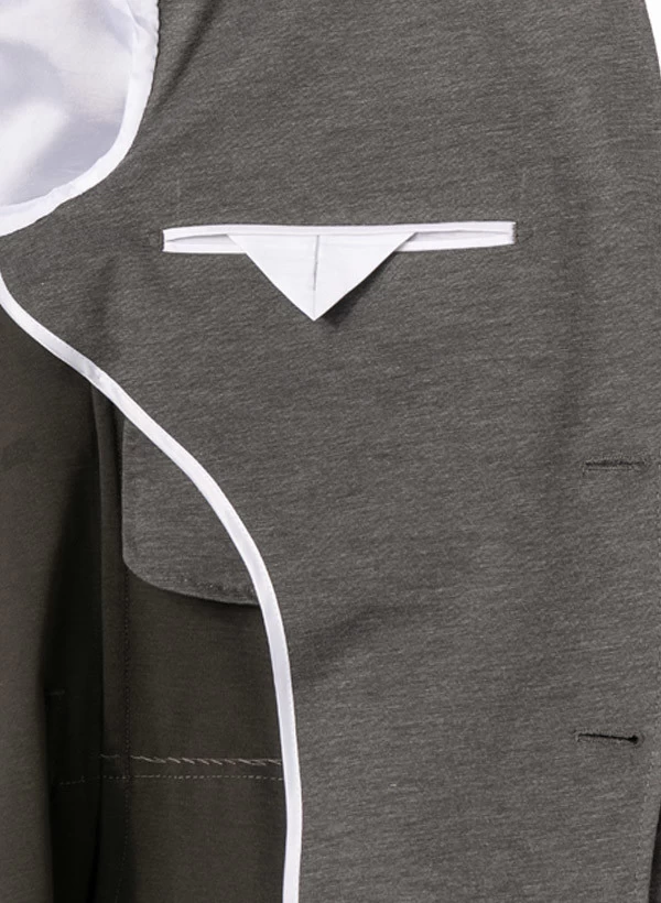 Baldessarini Anzug, Slim Fit, Jersey Halbgefüttert, Dunkelgrau Meliert – Bild 4