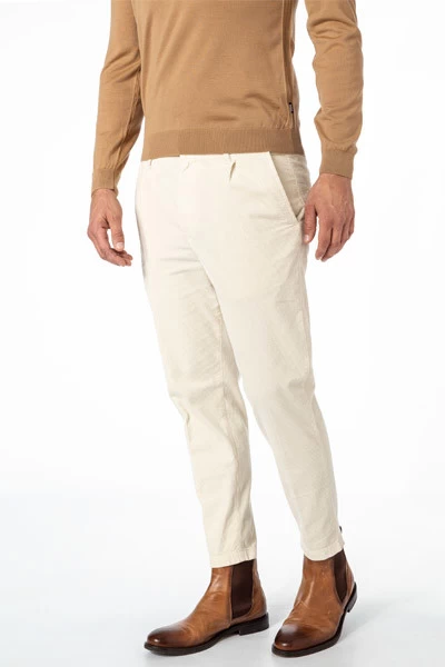 BOSS ORANGE Hose, Cord, Creme – Bild 4