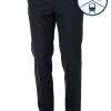 CARL GROSS Hose , Modern Fit, Woll-Stretch, Dunkelblau Meliert