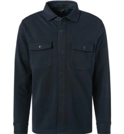 OLYMP Overshirt, Modern Fit, Baumwolle, Marineblau
