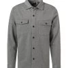 OLYMP Overshirt, Modern Fit, Baumwolle, Anthrazit Meliert