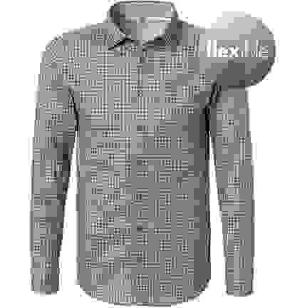 Hemd, Jersey, Braun Gemustert – Bild 4