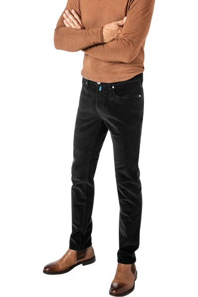 Pierre Cardin Hose Lyon, Cord, Schwarz – Bild 2