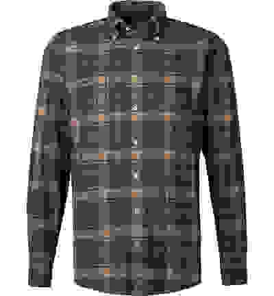 Stenströms Hemd, Fitted Body, Flanell, Grün Kariert – Bild 4